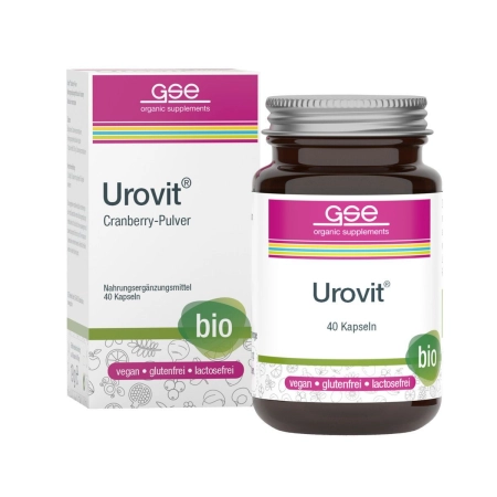 GSE - Capsule di mirtillo rosso Urovit® (biologico) - 40 capsule