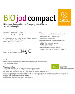 GSE - Iodio Compatto (Biologico) - 120 Compresse