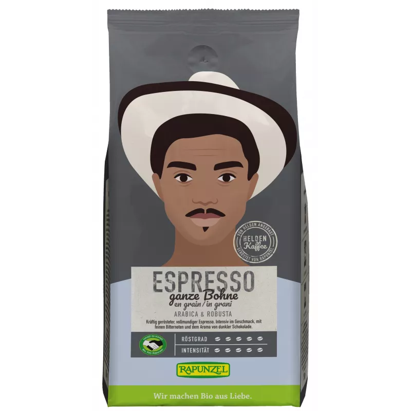 Rapunzel - hero coffee espresso, whole bean - 250g | Miraherba coffee