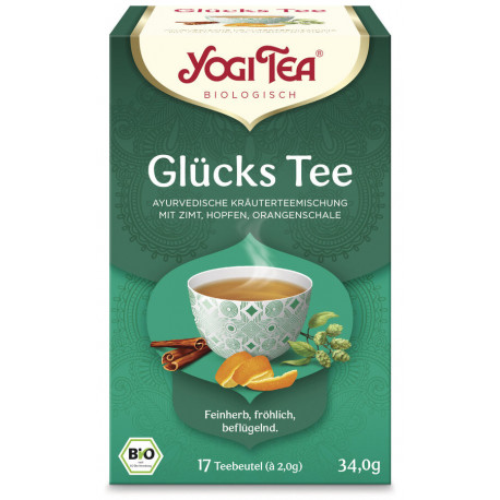 Yogi Tea - Glücks Tee Bio - 17 Teebeutel | Miraherba Bio-Tee