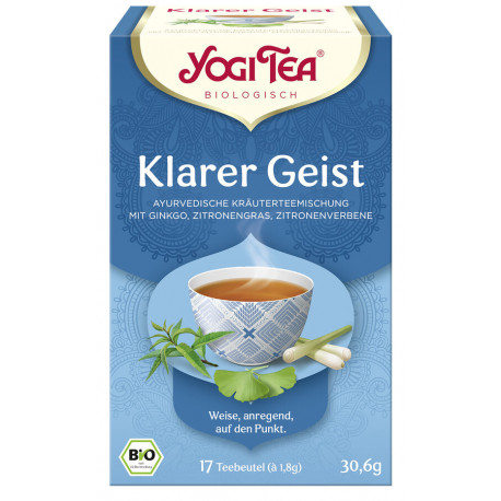 Yogi Tea - Klarer Geist Bio - 17 Teebeutel | Miraherba Bio-Tee