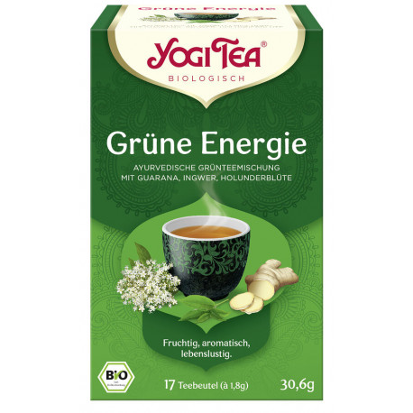Yogi Tea - Green Energy Organic - 17 Tea Bags | Miraherba organic tea
