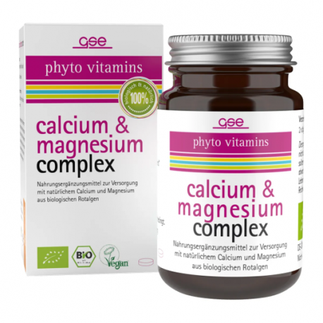 GSE - Complejo de calcio y magnesio (orgánico) - 60 tabletas