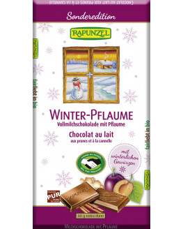 Rapunzel - Zanzíbar chocolate con Leche con Ciruela - 80g | Miraherba