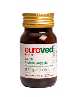 euroved - Bai 16 Triphala Guggulu - 100 tabletas | Miraherba Ayurveda