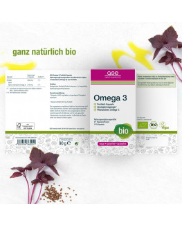GSE - Cápsulas de aceite de perilla Omega 3 (orgánico) - 150 cápsulas