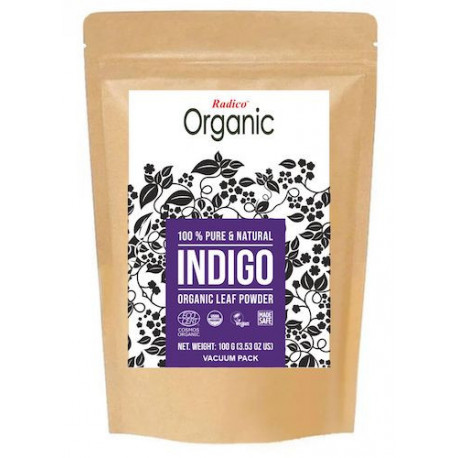 Radico bio - Poudre d'indigo - 100g | Couleur de cheveux Miraherba