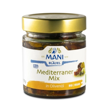 MANI - Organic Mediterranean mix in olive oil - 190 g