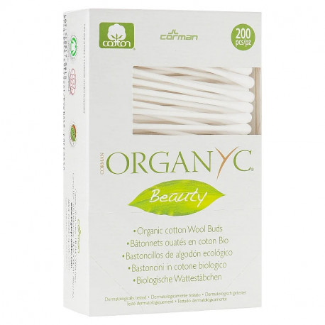 Organyc - Bastoncillos de algodón orgánico - 200 uds.