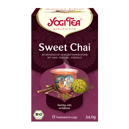 Yogi Tea - Sweet Chai Orgánico, bolsitas de té - 17uds