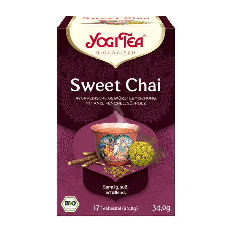 Yogi Tea - Sweet Chai Orgánico, bolsitas de té - 17uds