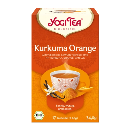 Yogi Tea - Kurkuma Orange Bio - 17St |Miraherba Bio Tees