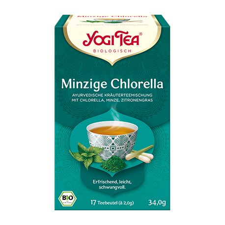 Yogi Tea - Minty Chlorella - 17 Tea Bags | Miraherba organic tea
