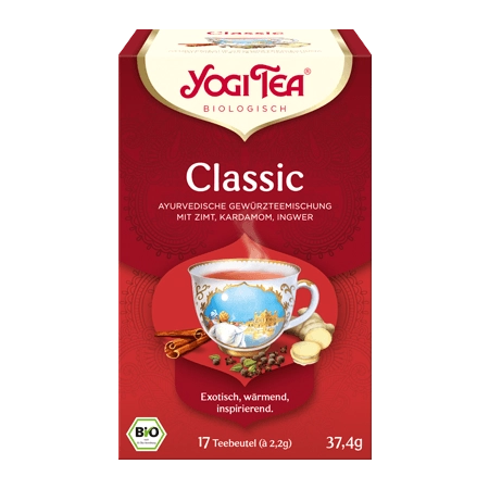 Yogi Tea - Classic Bio - 17St, La puissance et la chaleur de l'Inde.