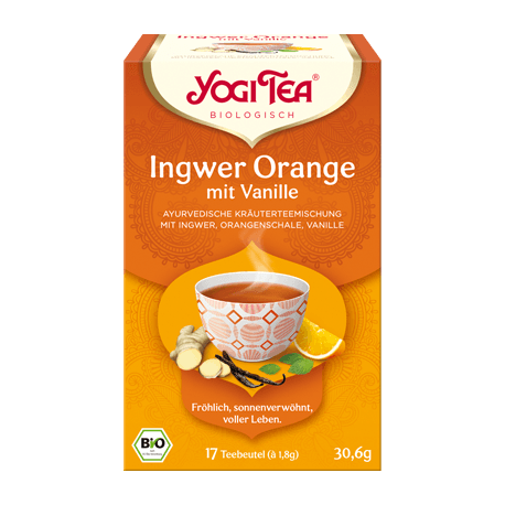 Yogi Tea di Zenzero e Arancia con crema di Vaniglia Bio - 17St