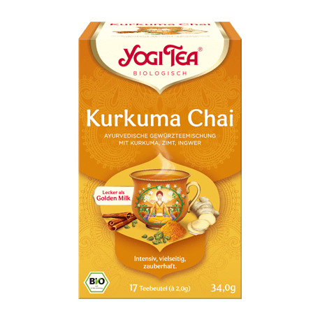 Yogi Tea - Curcuma Chai Bio, Aufgussbeutel - 17St