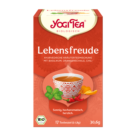 Yogi Tea - Lebensfreude - 17 Teebeutel | Miraherba Bio Tee