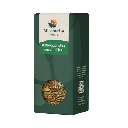 Miraherba - Ashwagandha Wurzel geschnitten - 100g | Miraherba Ayurveda