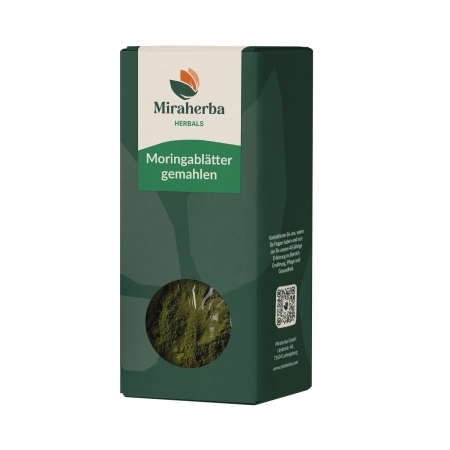 Miraherba - Bio Moringablätter gemahlen - 100g, Moringapulver