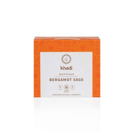 Khadi - Savon Shanti Bergamote Sauge | Miraherba Cosmétique naturelle