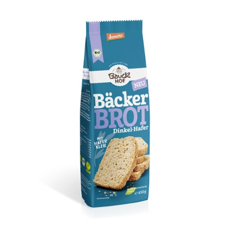 Bauck - Baker's bread spelt-oats - 450g | Miraherba Baking