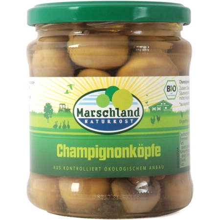 Marschland - Cabezas de champiñones ecológicos - 330g | Miraherba Organic Food