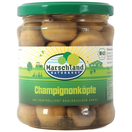 Marschland - Cabezas de champiñones ecológicos - 330g | Miraherba Organic Food