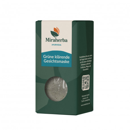 Miraherba - Maschera viso verde ayurvedica chiarificante - 50g