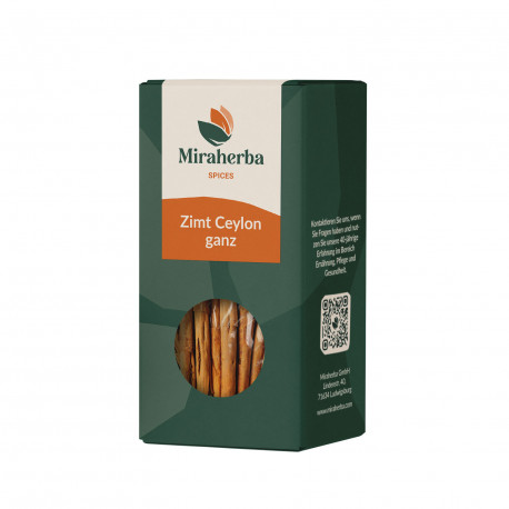 Miraherba - organic Ceylon cinnamon in whole - 50g