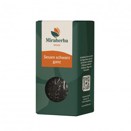 Miraherba - organic sesame seeds - black 50g
