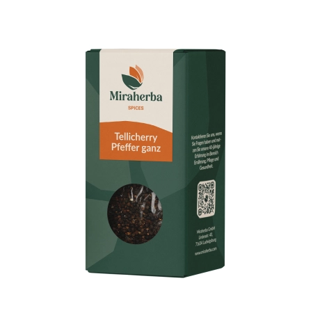 Miraherba - pepper black Tellicherry whole - 50g