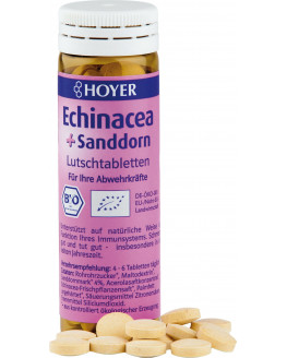 HOYER - Echinacea + Sanddorn Lutschtabletten bio | Miraherba Bonbons