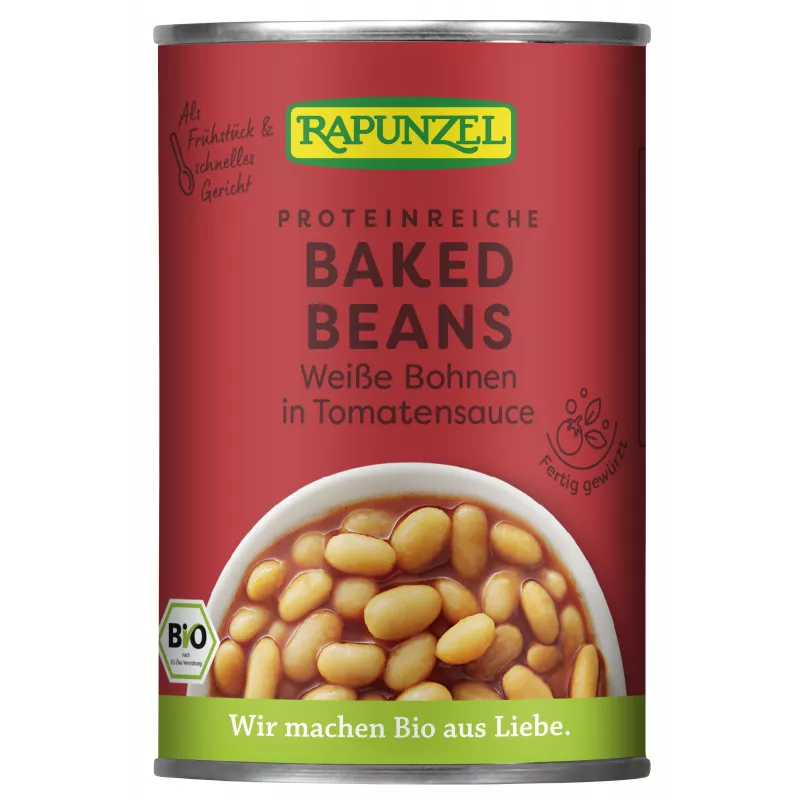 Raiponce - Baked Beans, haricots blancs à la sauce tomate - 400g