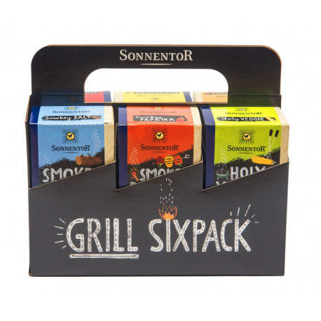 Sonnentor - Paquete de seis especias para barbacoa - 395g | Miraherba Grillen
