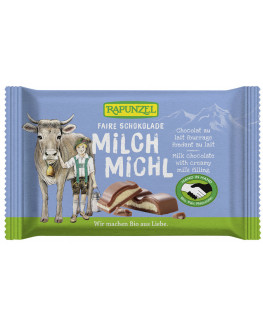 Rapunzel - Milk Michl Chocolate with milk filling | Miraherba Chocolate