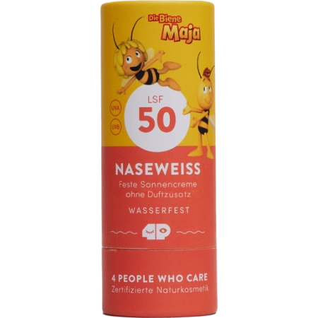 4peoplewhocare - Crema solar sólida Niños SPF 50 "Maya la Abeja" - 40 g