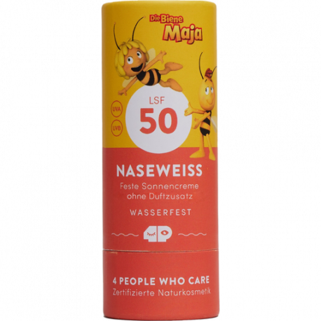 4peoplewhocare - Crème solaire solide Kids FPS 50 "Maya l'abeille" - 60 g