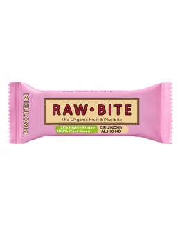 RAW BITE - Protein Schnitte Crunchy Almond - 45 | Miraherba Bio Riegel
