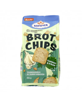 Sommer - Chips de pain Demeter, ail & fines herbes - 100g