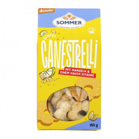 Summer - Demeter spelt canestrelli with almonds & lemon
