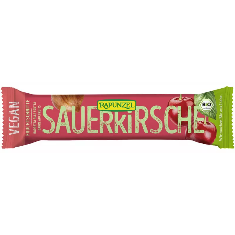 Rapunzel - Fruchtschnitte Sauerkirsche | Miraherba Bio-Süßigkeiten