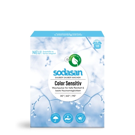 Sodasan - Detergente en polvo de color sensible - 1,01 kg