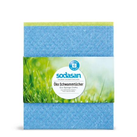 Sodasan - Öko Schwammtücher - 2er Pack | Miraherba Bio Haushalt