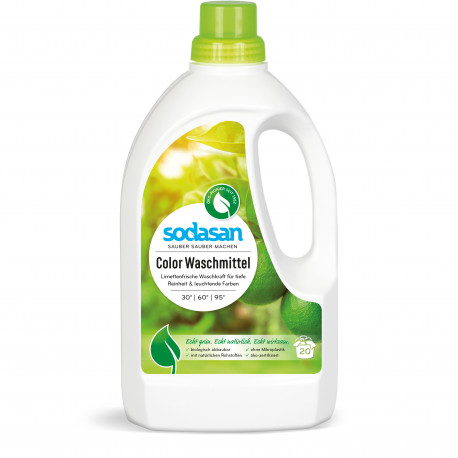 Sodasan - Color lime liquid Laundry detergent 1.5 l