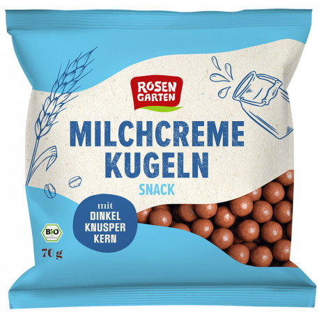 Rosengarten - Milchcreme Knusper-Kugeln - 70g | Miraherba Naschen