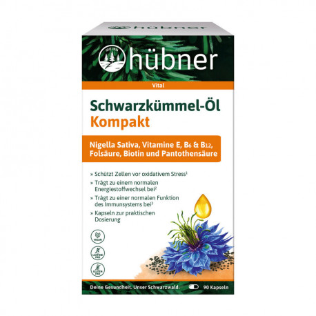 Hübner - Aceite compacto de semillas de comino negro | Miraherba complemento alimenticio