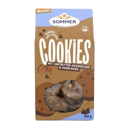 Été - biscuits au chocolat à l'épeautre, vegan - 150g