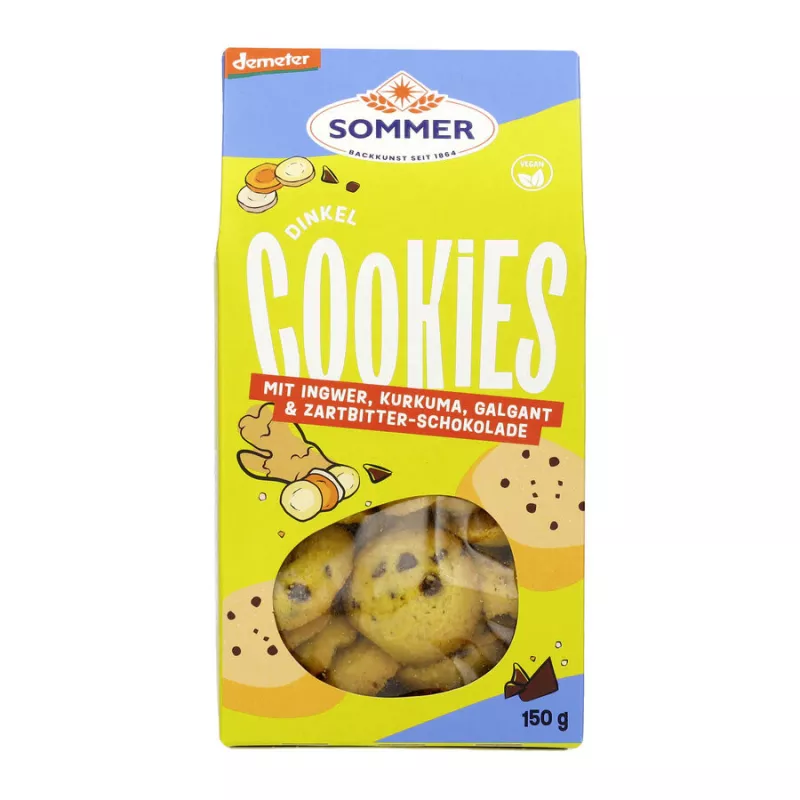 Sommer - Demeter Dinkel 3 Ingwer-Cookies -150g | Miraherba Bio Kekse