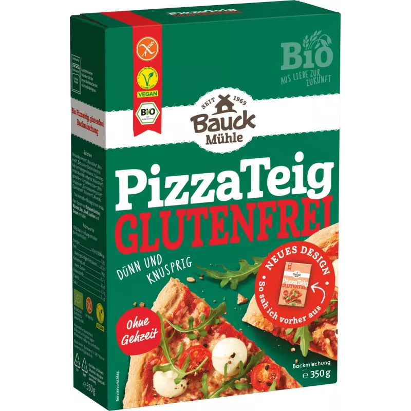 Bauckhof - Pizza-Teig Glutenfrei - 350 g | Miraherba Bio Lebensmittel