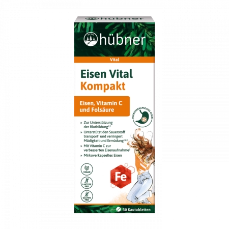 Hübner - Eisen Vital Kompakt - 30 Kautabletten